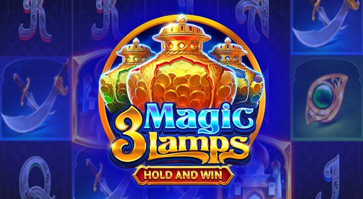 Slot machine 3 Magic Lamps Hold and Win (3 Lâmpadas Mágicas Segure e Ganhe)