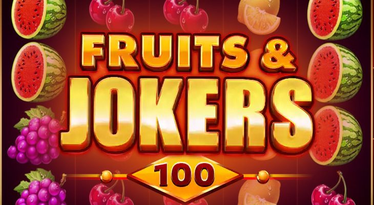 Slot machine Fruits & Jokers: 100 lines (Frutas e Coringas: 100 linhas)