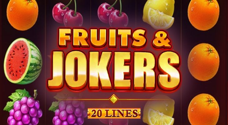 Slot machine Fruits & Jokers: 20 lines (Fruits & Jokers: 20 linhas)