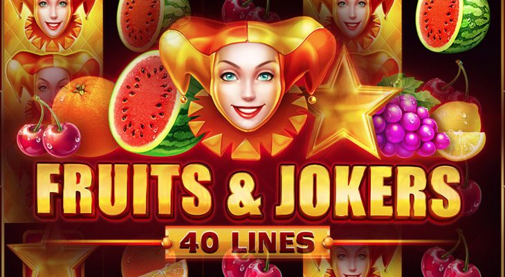 Slot machine Fruits & Jokers: 40 lines (Fruits & Jokers: 40 linhas)