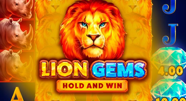 Slot machine Lion Gems Hold and Win (segurar e ganhar)