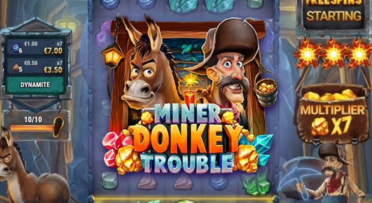 Slot machine Miner Donkey Trouble